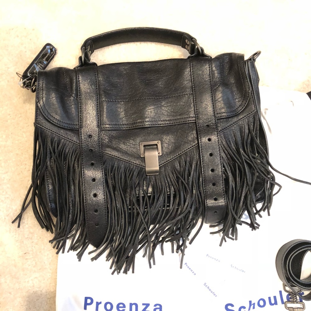 ⛔️SOLD⛔️ Proenza Shouler Fringe bag NEW - Picture 2 of 8